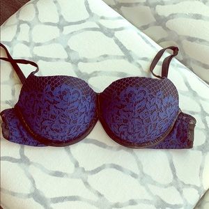 Victoria Secret Very Sexy Balconet Lace/LeatherBra